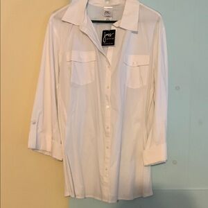 Just My Size White Blouse